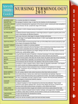 cover image of Nursing Terminology 2015